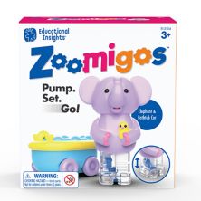 Образовательная информация Zoomigos Elephant с ванной Zoomer Learning Resources