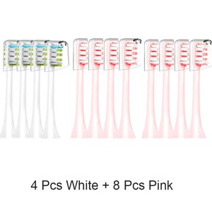 4/10/12 Pcs Replacement Brush Heads Suitable for xiaomi SOOCAS X3 X1 X5 SOOCARE Electric Toothbrush Dupont Bristle Sealed Packed Toothbrush Head