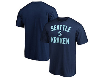 Мужская футболка с аркой победы Seattle Kraken Majestic