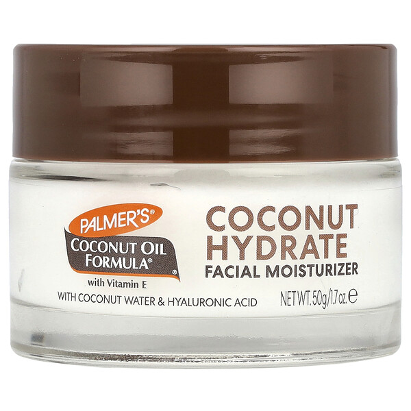 Формула кокосового масла с витамином Е, увлажняющий крем для лица с кокосовым гидратом, 1,7 унции (50 г) Palmer's