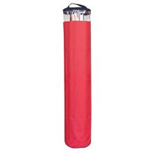 41&#34; Red and Clear Zip Up Christmas Gift Wrap Storage Tube Bag - Holds 15-20 Rolls Christmas Central