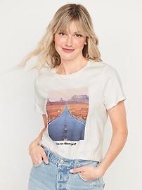 Соответствующая футболка с рисунком для женщин Old Navy