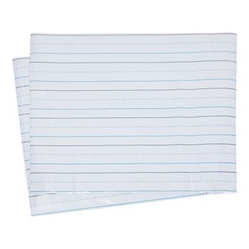 2 Sheets Of Magnetic Lined Handwriting Paper, Dry Erase Sentence Strips, 22x17" Bright Creations