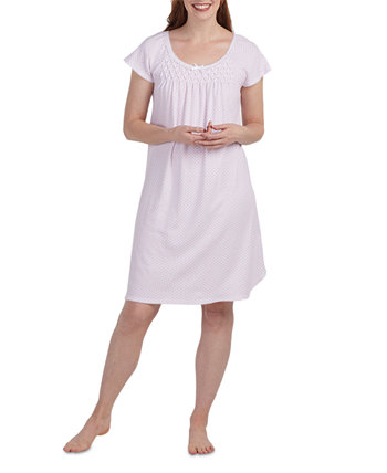 Women's Printed Short-Sleeve Nightgown Miss Elaine