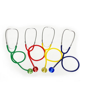 Stethoscopes, Assorted Colors Set, 4 Piece Supertek