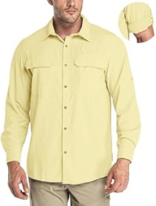 Мужская Повседневная рубашка 33,000ft Long Sleeve Sun Protection Shirt UPF 50+ 33,000ft