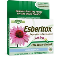 Esberitox усиленная эхинацея для поддержки иммунитета, 100 жевательных таблеток Nature's Way
