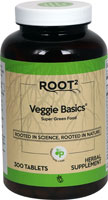 Vitacost ROOT2 Veggie Basics® Super Green Food -- 300 таблеток Vitacost-Root2