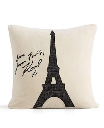 Декоративная подушка «Любовь из Парижа», 20 x 20 дюймов Karl Lagerfeld Paris