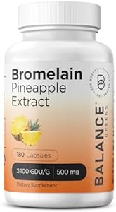 Bromelain 500mg, 120 Capsules (Капсулы) - Pineapple Extract Digestive Enzyme - Supports Digestion and Joint Support Supplement - by Balance Breens Balancebreens