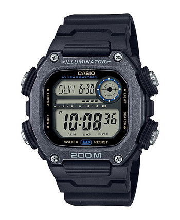 Мужские цифровые часы из полимера черного цвета 50,4 мм, DW291HX-1AV Casio