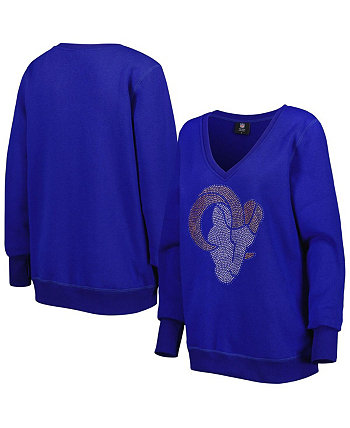 Женский пуловер с глубоким v-образным вырезом Royal Los Angeles Rams Cuce