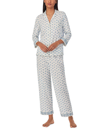 Women's 2-Pc. Floral Ankle Pajamas Set LAUREN Ralph Lauren
