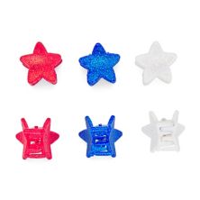 Glitter Star 6-piece Hair Clip Set Unbranded