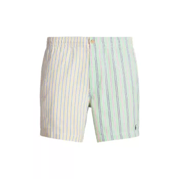 Хлопковые шорты в полоску Polo Ralph Lauren