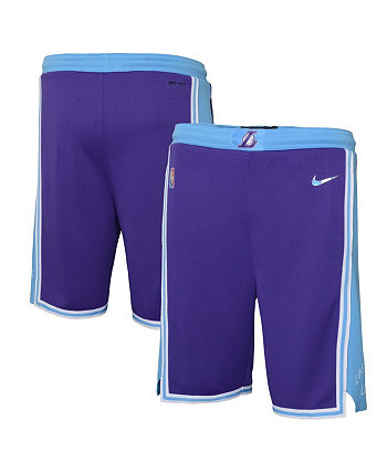 Пурпурные шорты Big Boys Los Angeles Lakers 2021/22 City Edition Courtside Swingman Nike