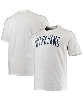 Мужская белая футболка с логотипом Notre Dame Fighting Irish Big and Tall Arch Team Champion