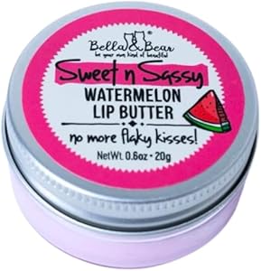 Bella & Bear Sweet 'n' Sassy Vegan Watermelon Lip Butter, 0.6 oz Bella and Bear