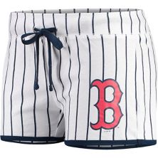 Женские шорты Concepts Sport белого/темно-синего цвета Boston Red Sox Vigor Sleep Unbranded