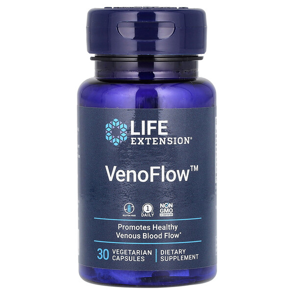 VenoFlow, 30 вегетарианских капсул Life Extension