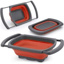 Collapsible Colander With Extendable Handles Zulay