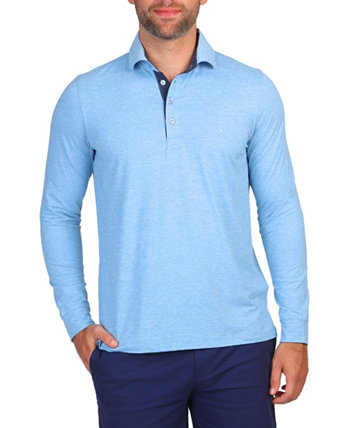 Men's Brushed Melange Long Sleeve Polo TailorByrd