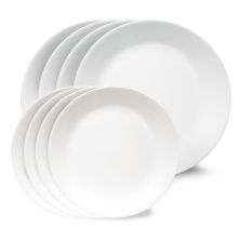 Набор из 8 мерцающих белых тарелок Corelle Corelle