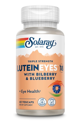 Solaray Lutein Eyes™ Triple Strength — 18 мг — 60 растительных капсул Solaray