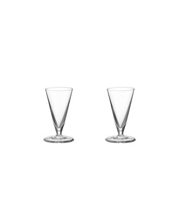 Geometry Snaps Glass, Set of 2 Orrefors