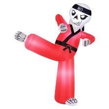 Occasions 6.5 Foot Inflatable Pre Lit Kung Fu Skeleton Halloween Yard Decoration Occasions