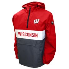 Мужской пуловер-анорак Franchise Club Wisconsin Badgers Alpha Franchise Club
