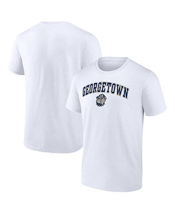 Мужская белая футболка Georgetown Hoyas Campus Fanatics