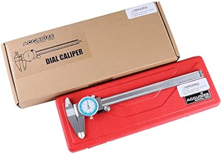 Accusize Industrial Tools 0-8'' Stainless Steel Fractional Dial Caliper, P132-2200 Accusize Industrial Tools