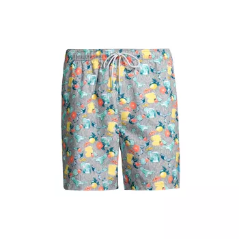 Naples Tales Of A Cocktail Graphic Swim Shorts Tommy Bahama