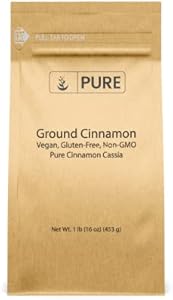 Pure Original Ingredients Ground Cinnamon (1 lb) Pure Cinnamon Cassia, Baking & More, Strong & Flavorful Pure Original Ingredients