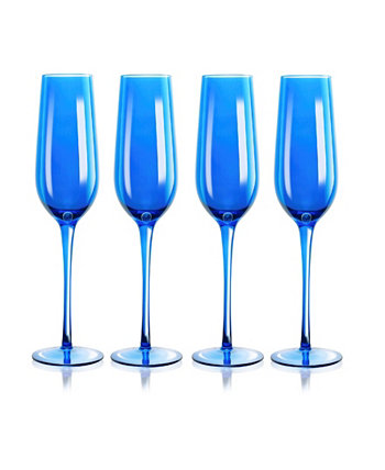 Карнавальные флейты для шампанского, набор из 4 шт. Qualia Glass