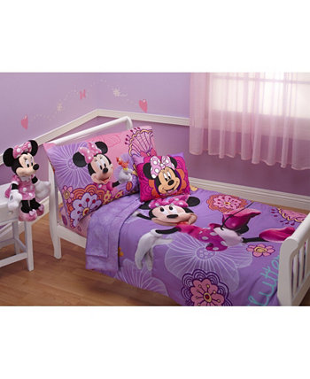Комплект постельного белья для малышей Minnie Mouse Fluttery Friends из 4 предметов Disney