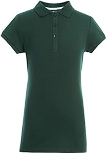 Tommy Hilfiger Girl's Short Sleeve Girls Fit Stretch Pique Polo Shirt Tommy Hilfiger