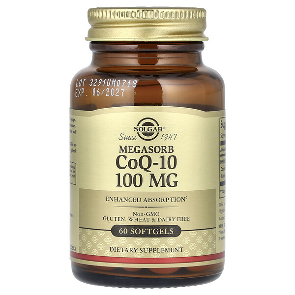 Megasorb CoQ-10 - 100 мг - 60 капсул - Solgar Solgar
