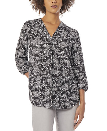 Женская блузка Kelly с длинными рукавами и v-образным вырезом Jones New York