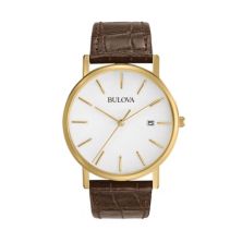 Мужские кожаные часы Bulova - 97B100 Bulova