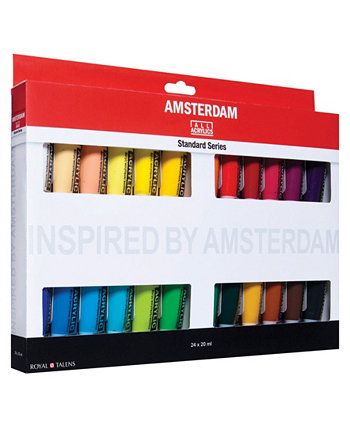 Standard Series Acrylic Paint Set, 24 Piece Amsterdam