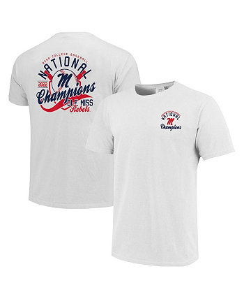 Men's White Ole Miss Rebels 2022 NCAA Men's Baseball College World Series Champions Script T-shirt Image One