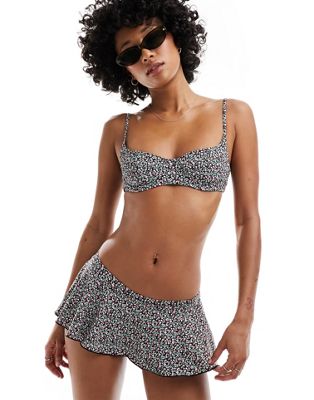 Frankies Bikinis izabella floral ditsy bikini bottom in summer nights FRANKIES BIKINIS