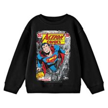 Boy's 8-20 DC Comics Superman Distressed Action Long Sleeve DC Comics