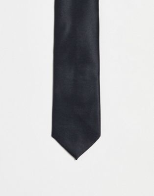 Черный узкий галстук ASOS DESIGN ASOS DESIGN