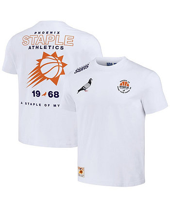 Мужская футболка NBA x White с эффектом потертости Phoenix Suns Home Team Staple