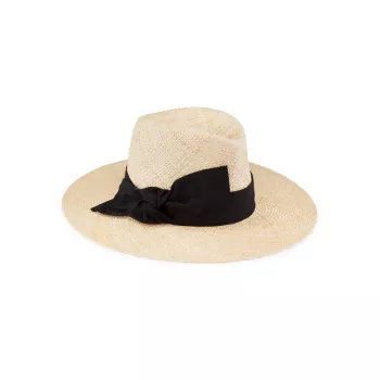 Соломенная шляпа-федора с широкими полями Harper Raffaello Bettini