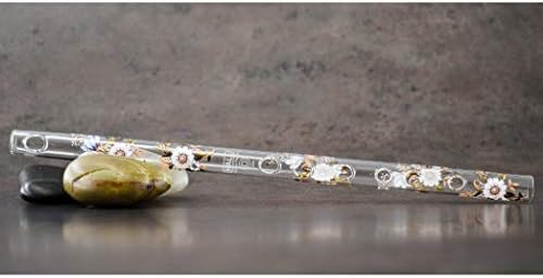 Hall Crystal Flute 22291 - Offset Glass Flute in D - Bristol Celtic Hall Crystal Flutes