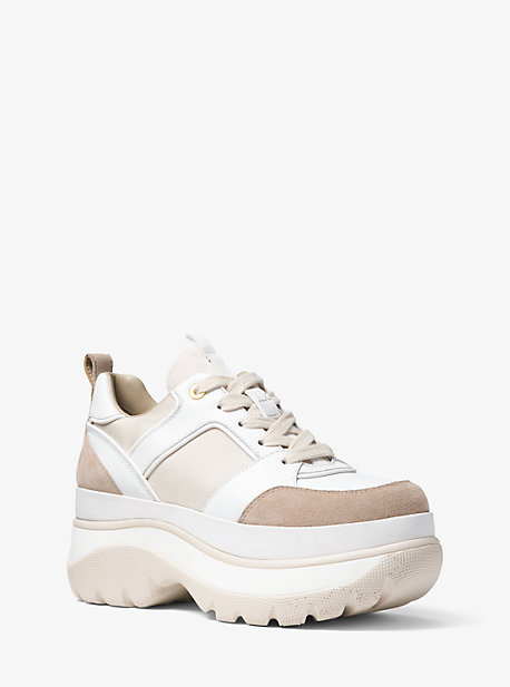 Felicia leather platform trainer sale